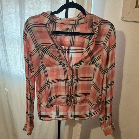 Tops - Pink flannel